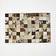 Homescapes Block Check Place Mat Brown