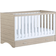 Babymore Veni Cot Bed With Drawer Oak White