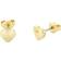 Ted Baker Harly Tiny Heart Gold Studs - Gold