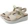 ecco Women's Flowt Wedge Cork Sandal Leather Limestone