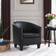 Canberra Black Tub Kitchen Chair 69cm