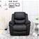 More4Homes Madison Electric Automatic Recliner Black Lounge Chair 101cm