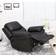 More4Homes Madison Electric Automatic Recliner Black Lounge Chair 101cm