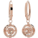 Swarovski Sparkling Dance Drop Earrings - Rose Gold/Transparent