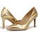 Naturalizer Anna Warm Gold Leather Women's Shoes Gold B