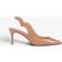 Christian Louboutin Patent leather slingback pumps beige