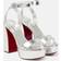 Christian Louboutin Movida Sabina metallic leather platform sandals metallic