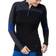 Smartwool Women's Classic Thermal Merino Colorblock ¼ Zip Base Layer, Medium, Black