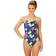 Dolfin Women's Uglies Print Double Strap One Piece Swimsuit, 34, Gemstruck