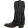 Roper Smooth Fringe Western Boots - Black