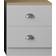 Fwstyle Esher Matt White/Oak Bedside Table 39x40cm