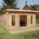 Forest Garden Mendip 5m x 4m Double Glazed Log Cabin (Building Area )