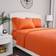Lavish Home 75 Thread Count Bed Sheet Orange (243.8x167.6cm)