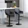 Homcom Adjustable Swivel Black Bar Stool 106cm 2pcs