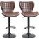 Homcom Leather Brown Bar Stool 109cm 2pcs