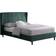 SECONIQUE Amelia Dark Bed Panel Stitched Winged Headboard 4ft6 160.5x211cm