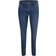 Cream Mid Waist Skinny Jeans - Rich Blue Denim