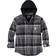 Carhartt Men's Flannel Fleece Lined Hooded Shirt - Black