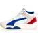 Puma New Men's Rebound Future EVO Basketball Shoe White Surf/Red/Gray