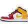 Nike Air Jordan 1 Mid SE GS - White/Black/University Gold/Gym Red