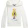 Polo Ralph Lauren Girl's Bear Fleece Hoodie - Deckwash White