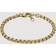 Fossil Armband All Stacked Up Guld JF04561710 Guldfärgad kedjearmband rostfritt stål