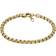 Fossil Armband All Stacked Up Guld JF04561710 Guldfärgad kedjearmband rostfritt stål