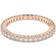 Swarovski Vittore Ring, rund skärning, vit, roséguld-ton pläterad, Roséguldtonad pläterad, zirkon, Kristaller