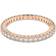 Swarovski Vittore ring, Round cut, White, Rose gold-tone finish