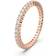 Swarovski Vittore Ring, rund skärning, vit, roséguld-ton pläterad, Roséguldtonad pläterad, zirkon, Kristaller