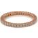 Swarovski Vittore Ring, rund skärning, vit, roséguld-ton pläterad, Roséguldtonad pläterad, zirkon, Kristaller