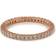 Swarovski Vittore ring, Round cut, White, Rose gold-tone finish