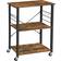 Vasagle Serving Rustic Brown Trolley Table 40x60cm