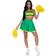 Leg Avenue Cheerleader Grön Deluxe Maskeraddräkt