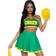 Leg Avenue Cheerleader Grön Deluxe Maskeraddräkt