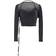 Jacquemus Le Haut Peplo Long Sleeve T-Shirt - Black