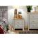 GFW Lancaster Grey Bedside Table 39.5x45cm