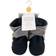 Hudson Baby Fleece Lined Scooties with Non Skid Bottom- Navy/Heather Gray