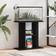 vidaXL black, 60 Aquarium Stand Fish Tank Stand Base Sonoma Engineered Wood