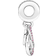 Pandora Mom Infinity Pavé Double Dangle Charm - Silver/Pink/Transparent