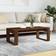 vidaXL 823365 Brown Oak Coffee Table 13.8x40.2"