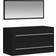 vidaXL black Bathroom Vanity Unit Engineered