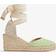 L.K.Bennett Maureen Canvas Wedge Espadrilles, Sea Green