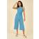 Mela London Ditsy Daisy Sleeveless Culotte Jumpsuit, Teal