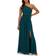 Adrianna Papell One Shoulder Chiffon Gown