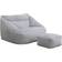 Home Deluxe Cozy Light Gray Sækkestol 2stk