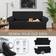 Kekuou Stretch Loose Sofa Cover Black (198.1x101.6cm)