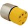 Leviton 15 Amp 250-Volt Armored Grounding Connector, Steel, Yellow