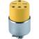 Leviton 15 Amp 250-Volt Armored Grounding Connector, Steel, Yellow