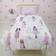 Barbie Figures Silhouettes Single Duvet Cover Pillowcase Set